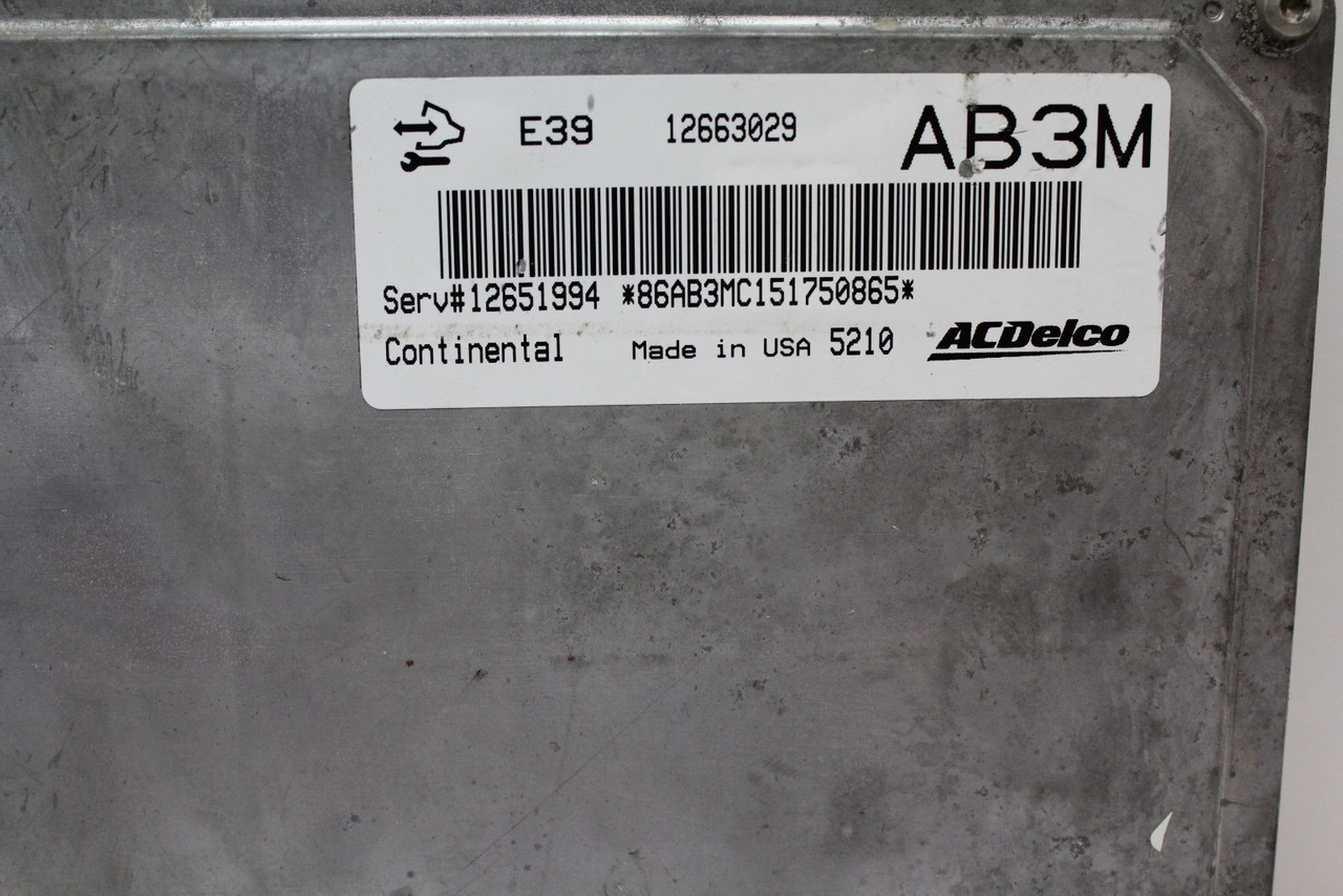 14 15 16 Impala 12651994 Computer Brain Engine Control ECU ECM EBX Module 14 15 16 Impala 12651994 Computer Brain Engine Control ECU ECM EBX Module
