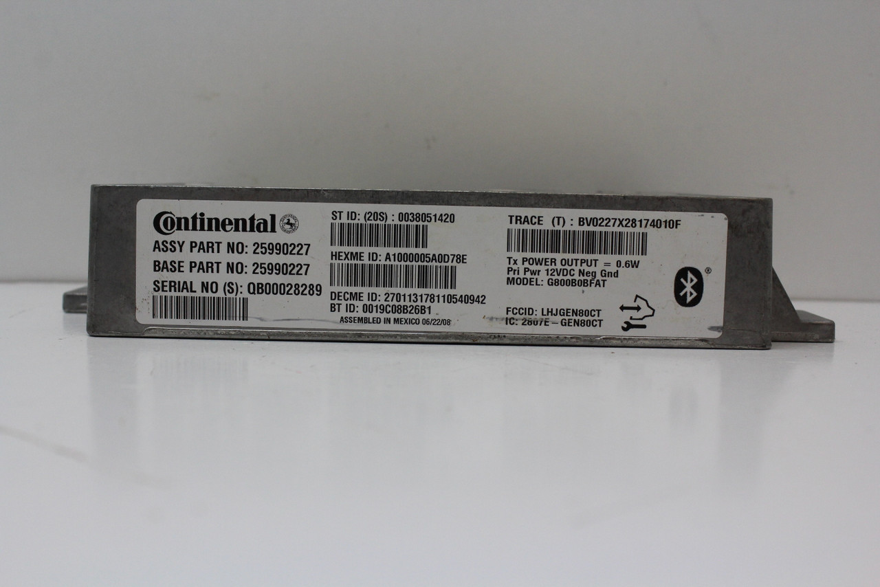 09 2009 Vue 25990227 Communication Onstar Computer Module Communications