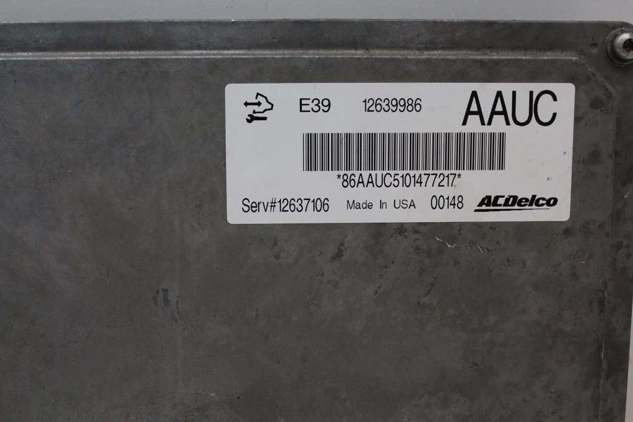 10 11 Lacrosse 12637106 Computer Brain Engine Control ECU ECM EBX Module