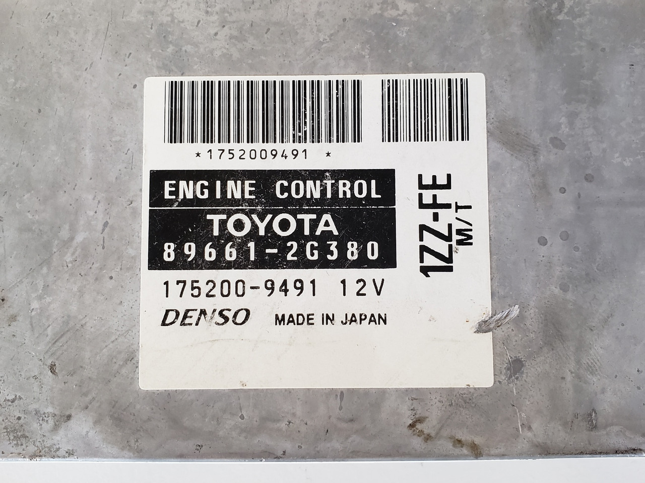 2003-2005 Celica 89661-2G380 Computer Brain Engine Control ECU ECM EBX Module