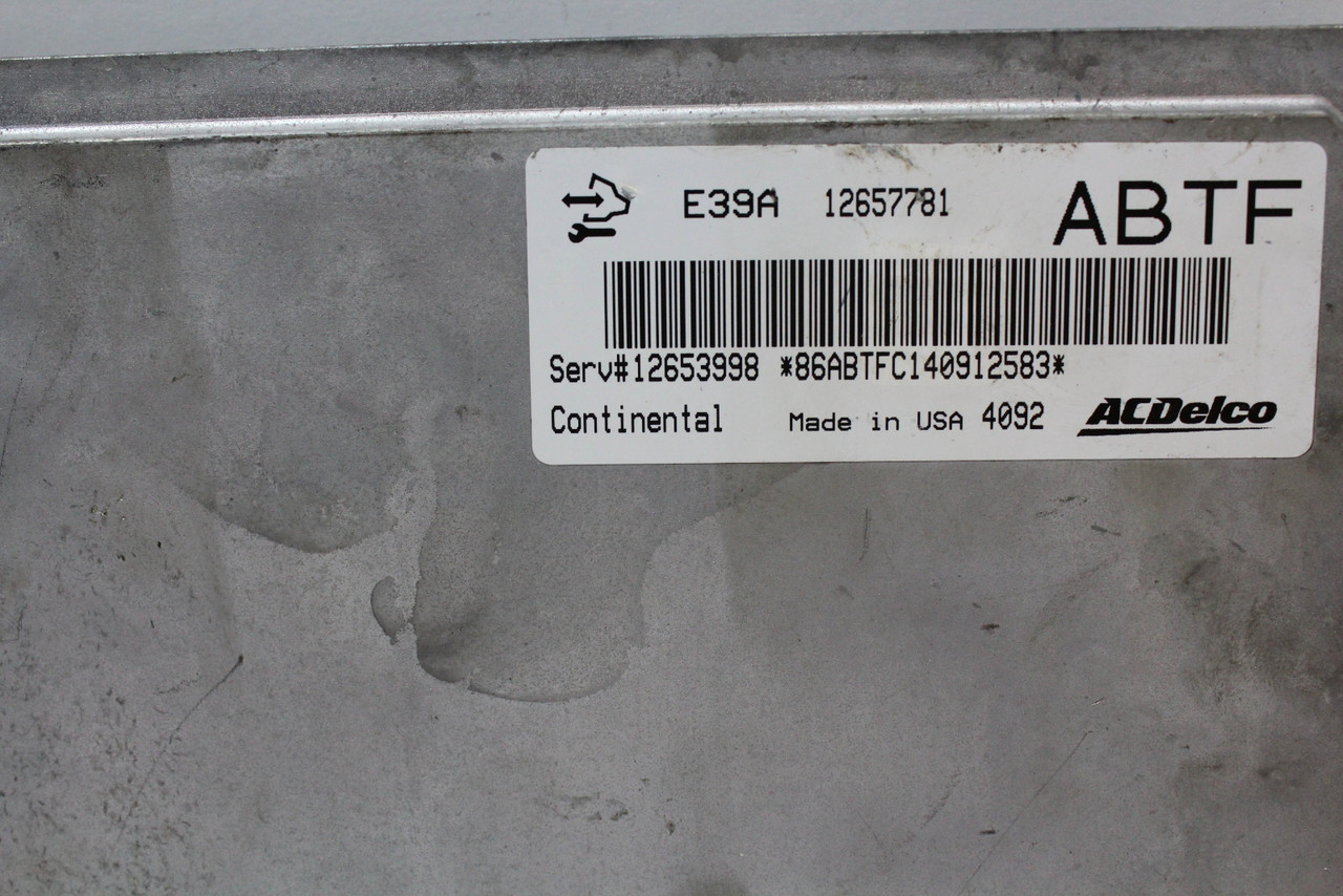 14 15 16 Chevrolet Impala 12653998 Computer Brain Engine Control ECU ECM Module