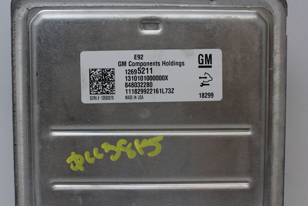 2019 19 Chevrolet Silverado 12692070 Computer Engine Control ECU ECM Module
