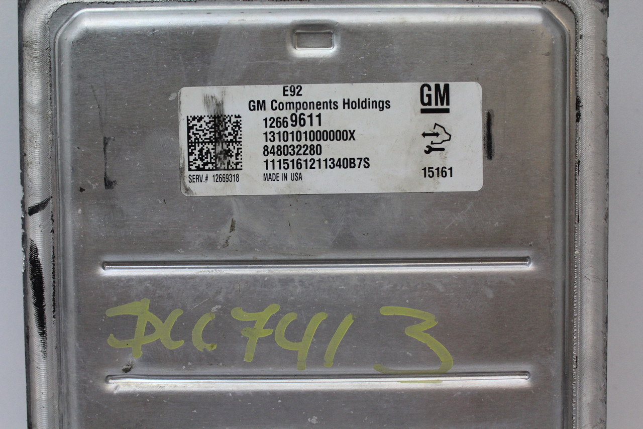 14-16 Chevrolet Silverado 1500 12669318 Computer Engine Control ECU ECM Module
