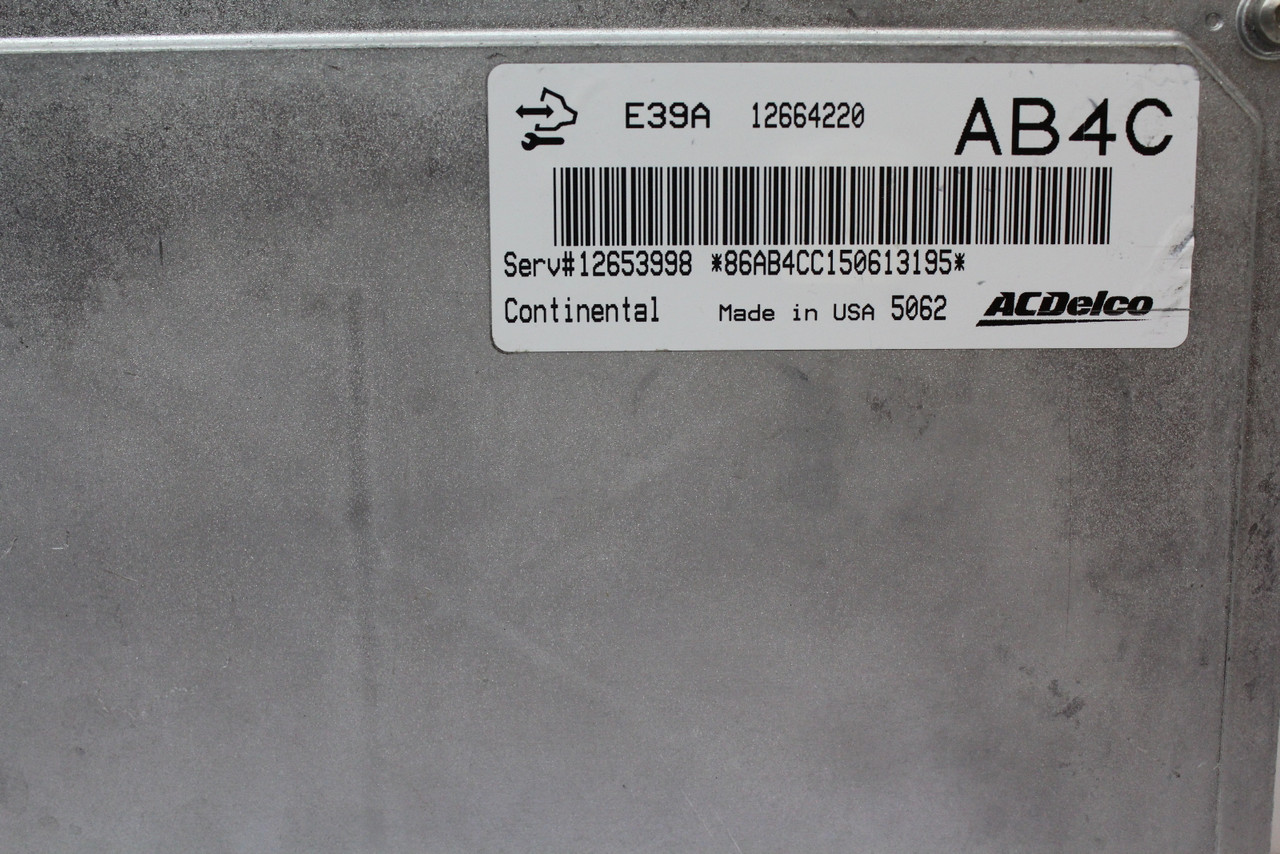 14-16 Buick Verano 12653998 Computer Brain Engine Control ECU ECM EBX Module