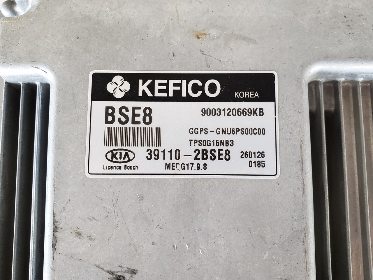 2016 Kia Soul 39110-2BSE8 Computer Brain Engine Control ECU ECM EBX Module