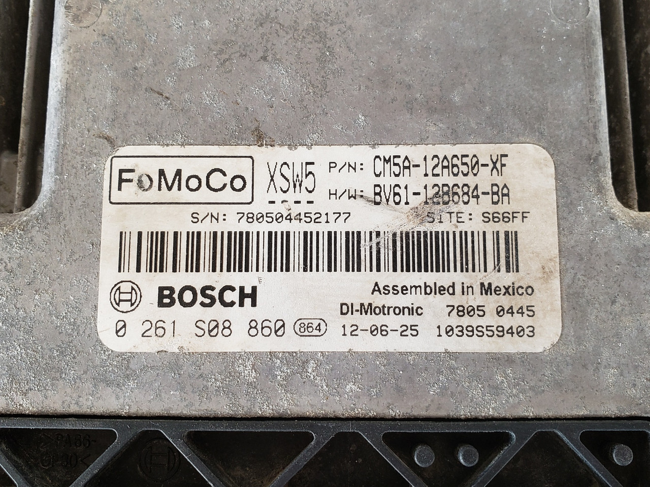 2012-2013 Focus CM5A-12A650-XF Computer Brain Engine Control ECU ECM EBX Module