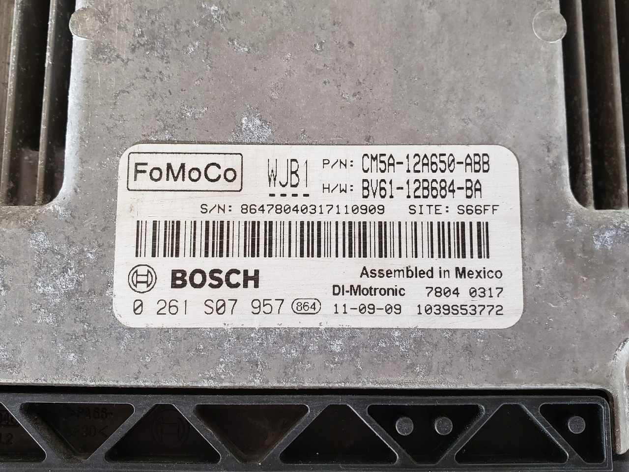 2012-2013 Focus CM5A-12A650-ABB Computer Brain Engine Control ECU ECM EBX Module
