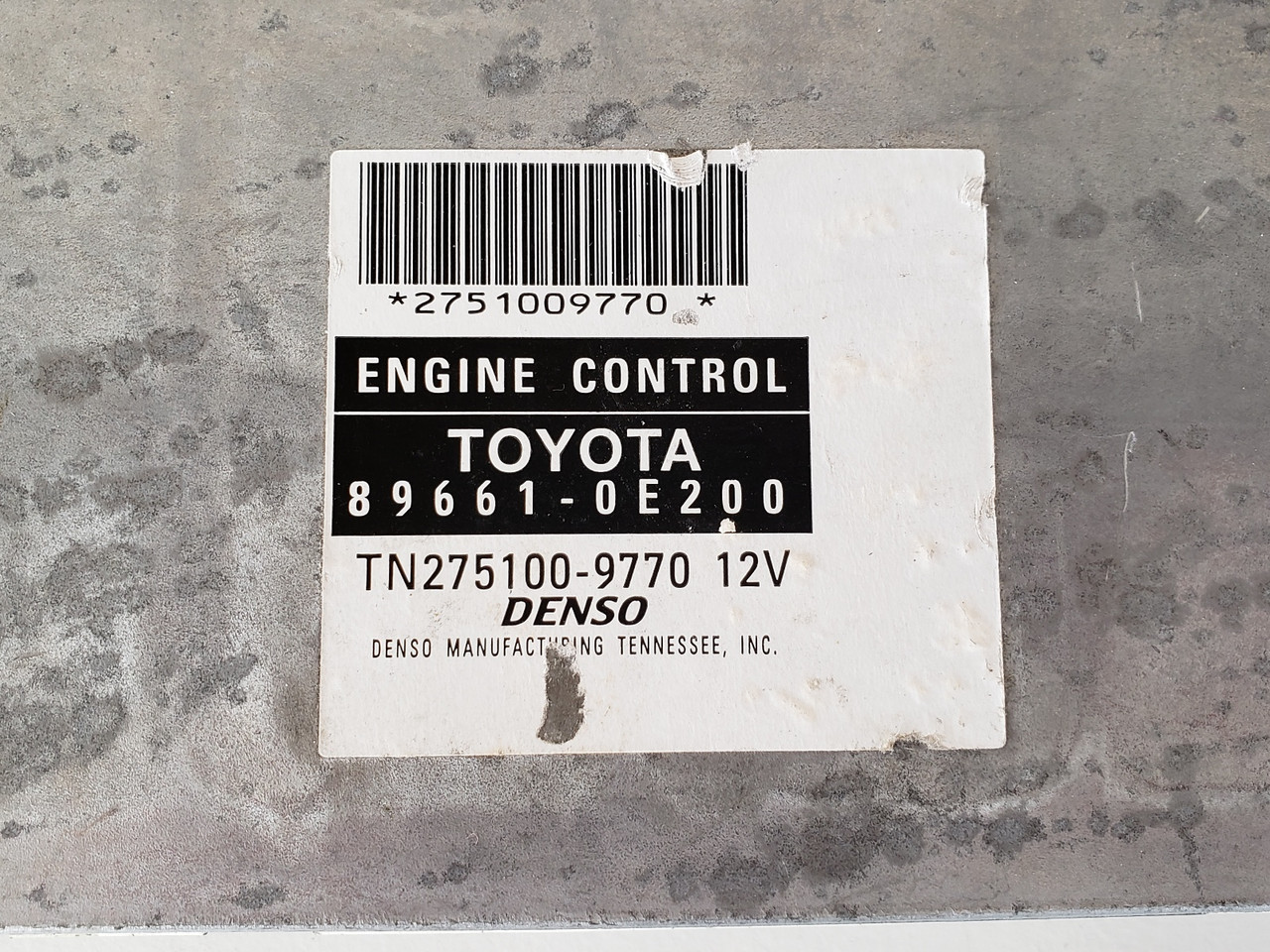 07-08 Lexus RX350 89661-0E200 Computer Brain Engine Control ECU ECM EBX Module