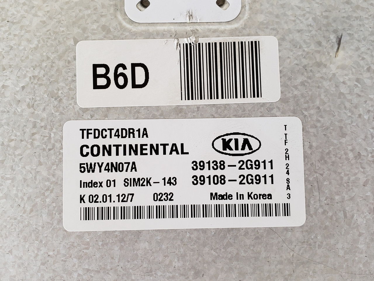 2011-2013 Optima 39108-2G911 Computer Brain Engine Control ECU ECM EBX Module