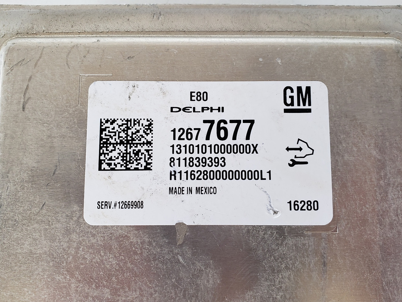 2017 Cadillac ATS 12669908 Computer Brain Engine Control ECU ECM EBX Module