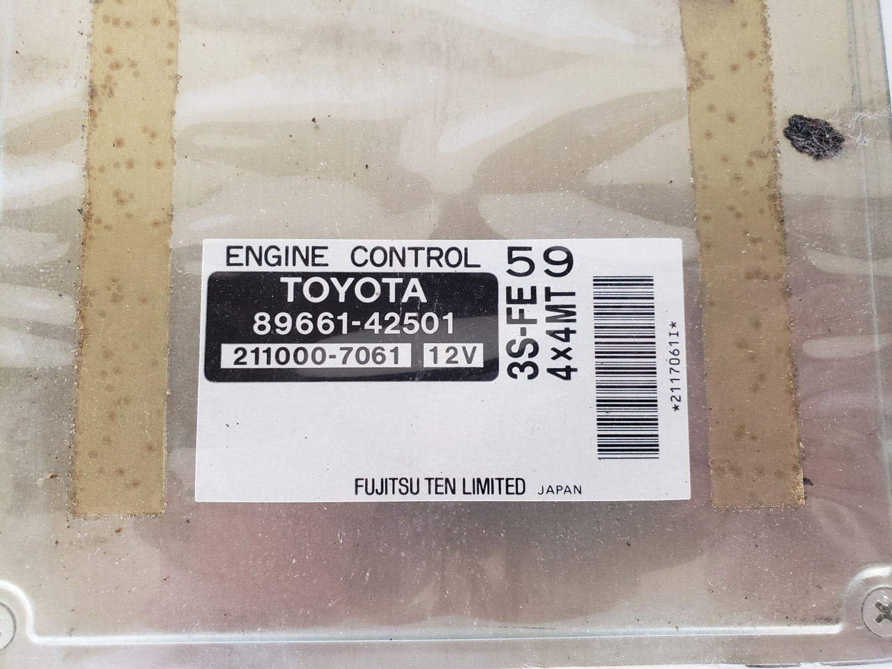 1999 Toyota Rav4 89661-42501 Computer Brain Engine Control ECU ECM EBX Module
