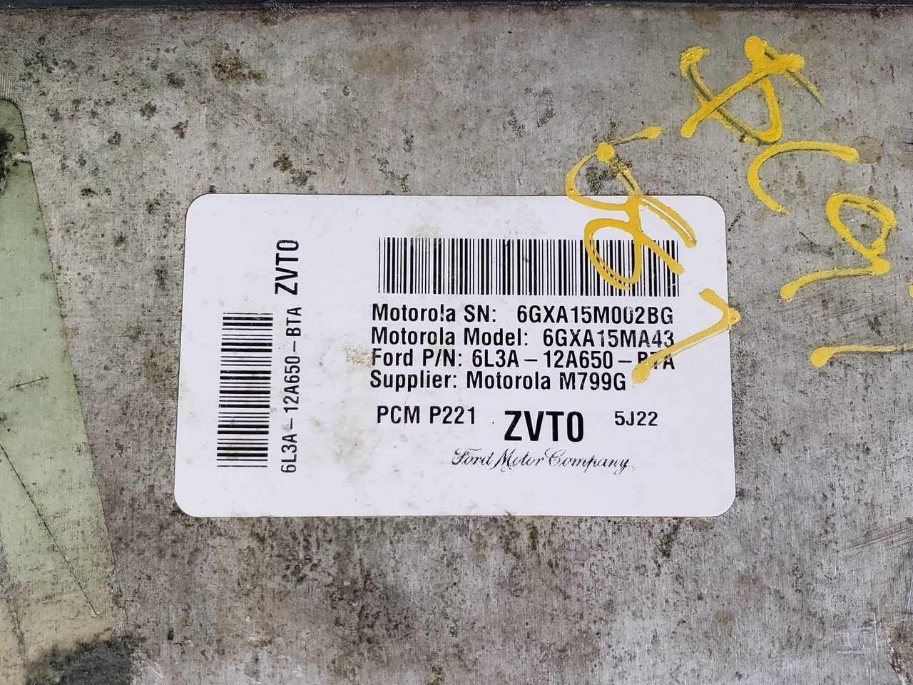 2006 F-150 F150 6L3A-12A650-BTA Computer Brain Engine Control ECU ECM EBX Module