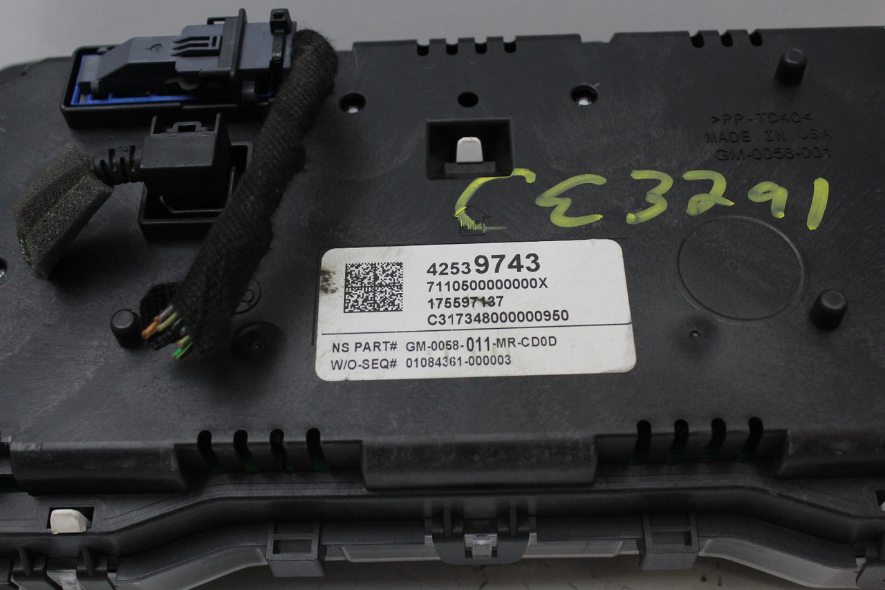 2017 17 Buick Encore 42539743 Speedometer Head Instrument Cluster Gauges 17K