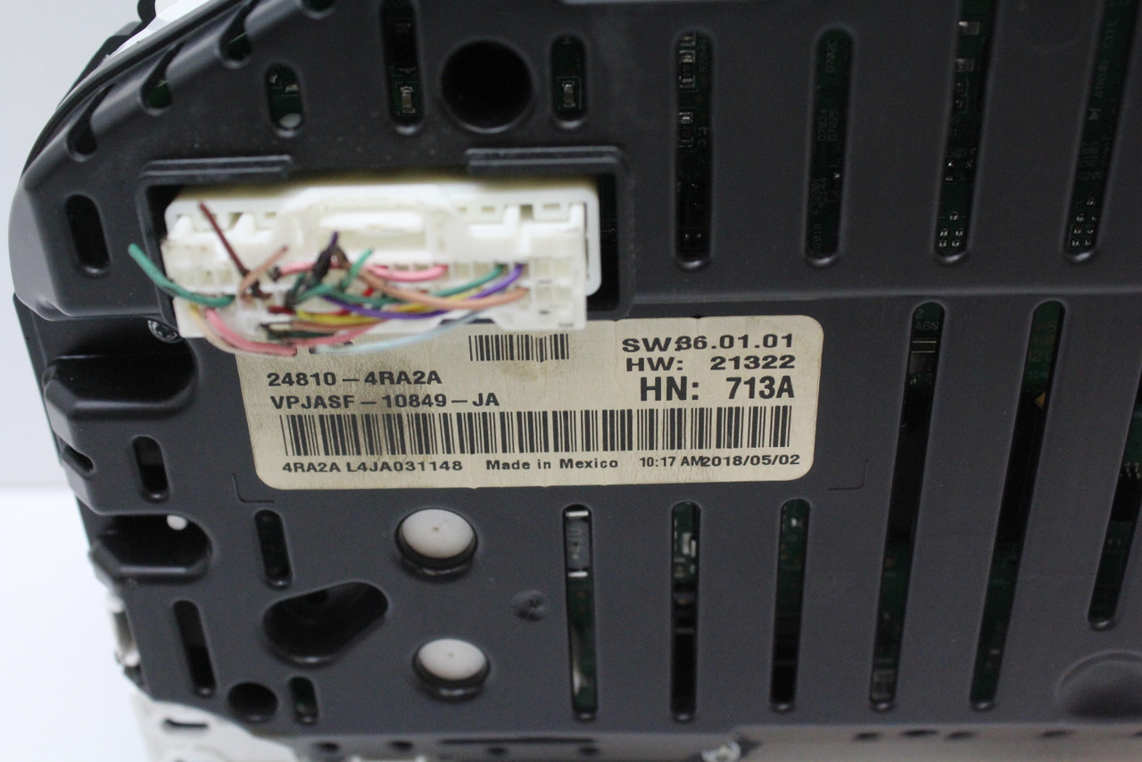 2018 18 Nissan Maxima 24810-4RA2A Speedometer Head Instrument Cluster Gauges 72K