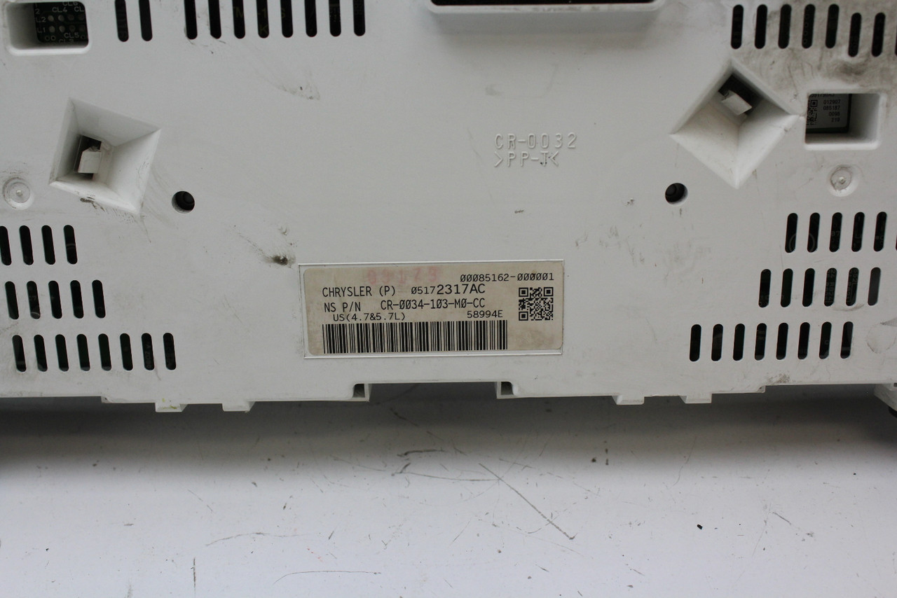 2007 Jeep Grand Cherokee 05172317AC Speedometer Instrument Cluster Gauges 123K