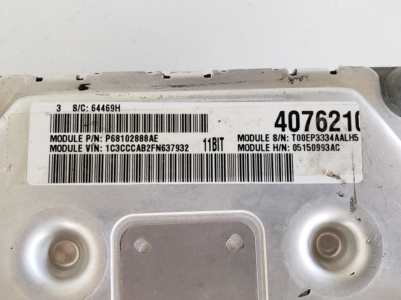 2015 Chrysler 200 P68102888AE Computer Brain Engine Control ECU ECM EBX Module