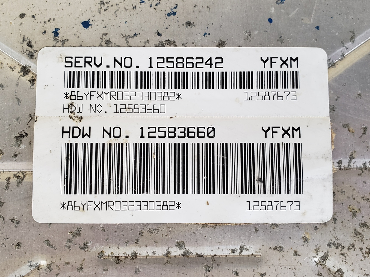 2004 Gmc Envoy XL XUV 12586242 Computer Brain Engine Control ECU ECM EBX Module
