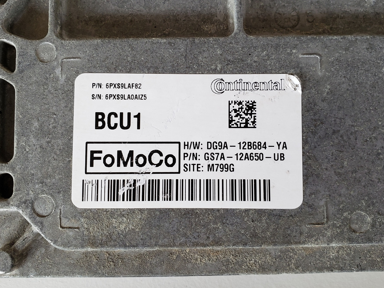 2014-2016 Fusion GS7A-12A650-UB Computer Brain Engine Control ECU ECM EBX Module