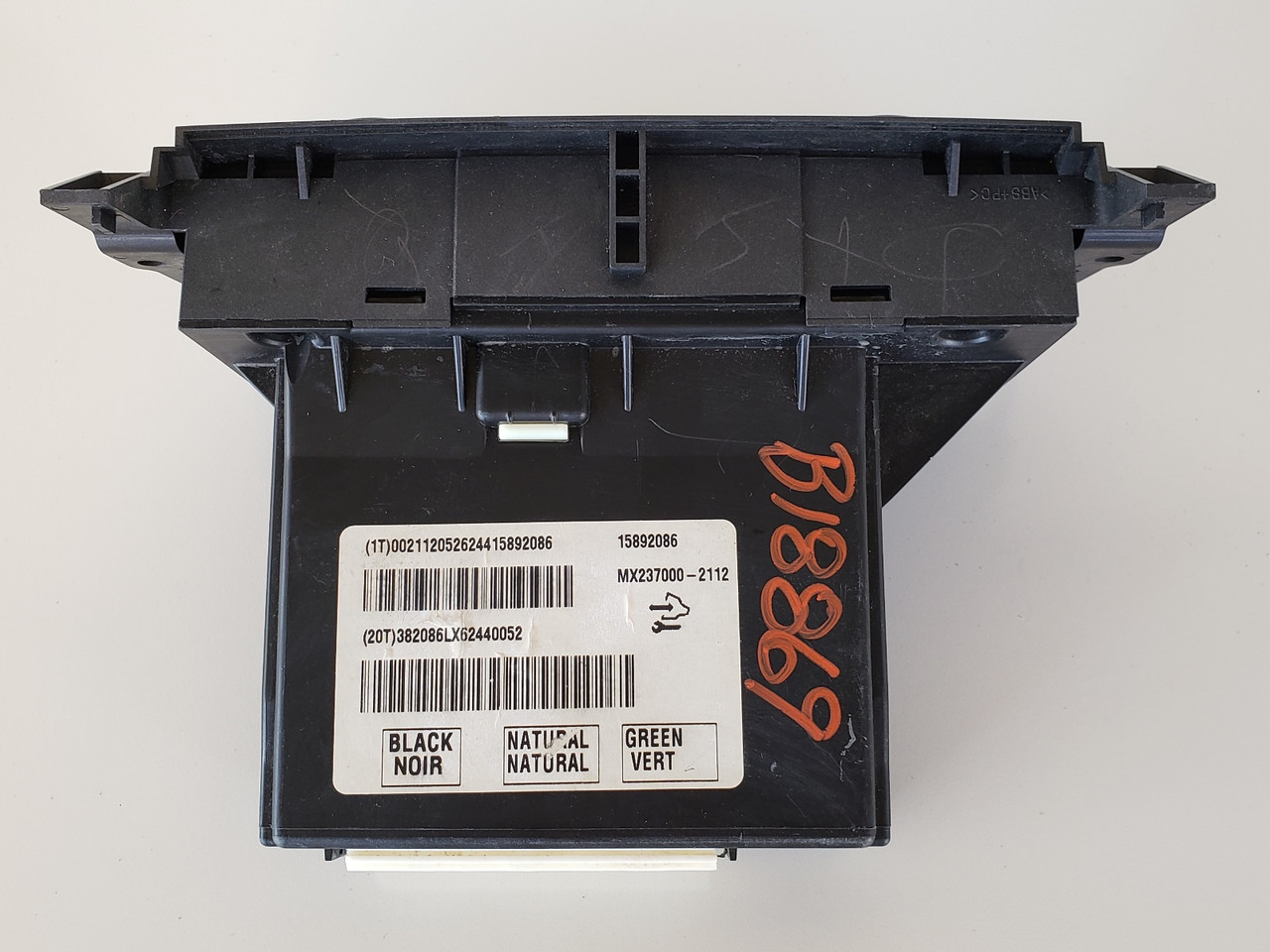 07-11 Buick Lucerne 15892086 Climate Control Panel Temperature Unit A/C Heater