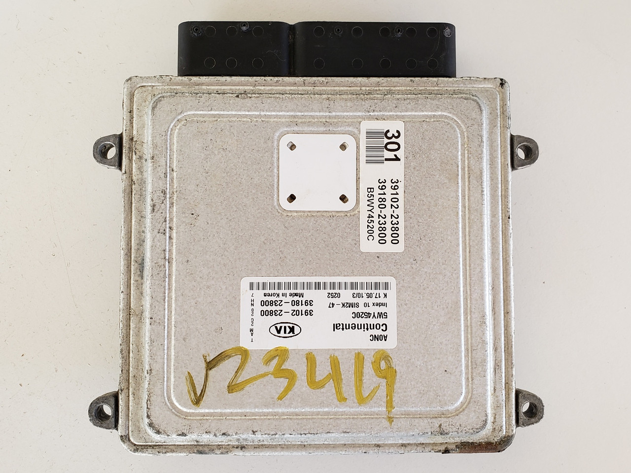 2010 Kia Soul 39180-23800 Computer Brain Engine Control ECU ECM EBX Module