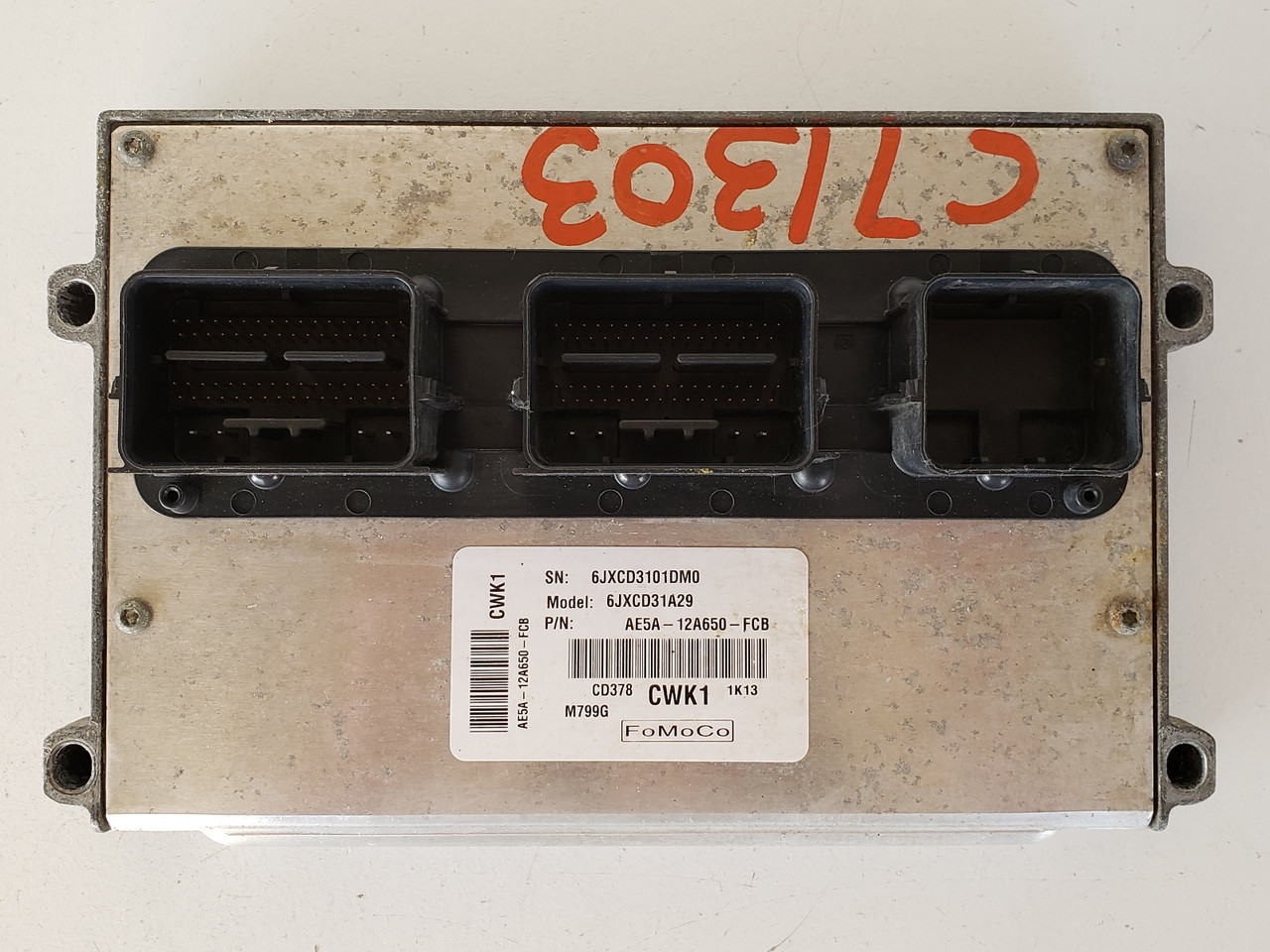 12 Lincoln MKZ AE5A-12A650-FCB Computer Brain Engine Control ECU ECM EBX Module