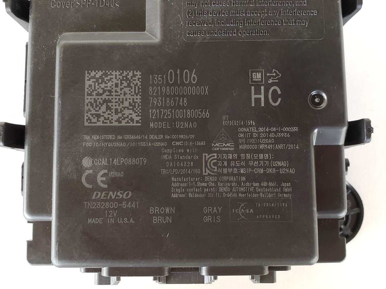 CHEVROLET CAMARO Cabrio Top Center Sun Sensor 13507317 2019