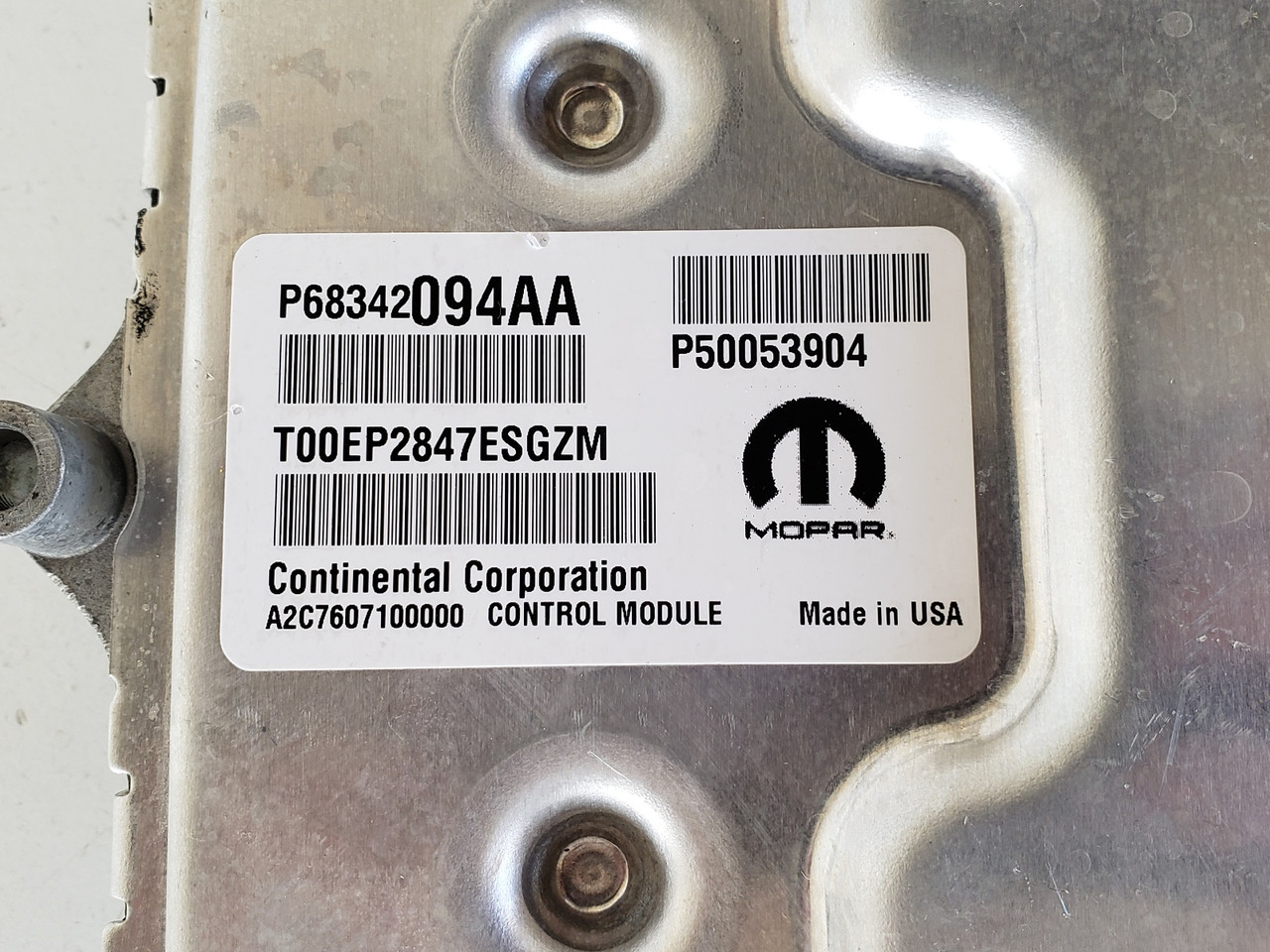 18-20 Jeep Renegade 68342094AA Computer Brain Engine Control ECU ECM EBX Module