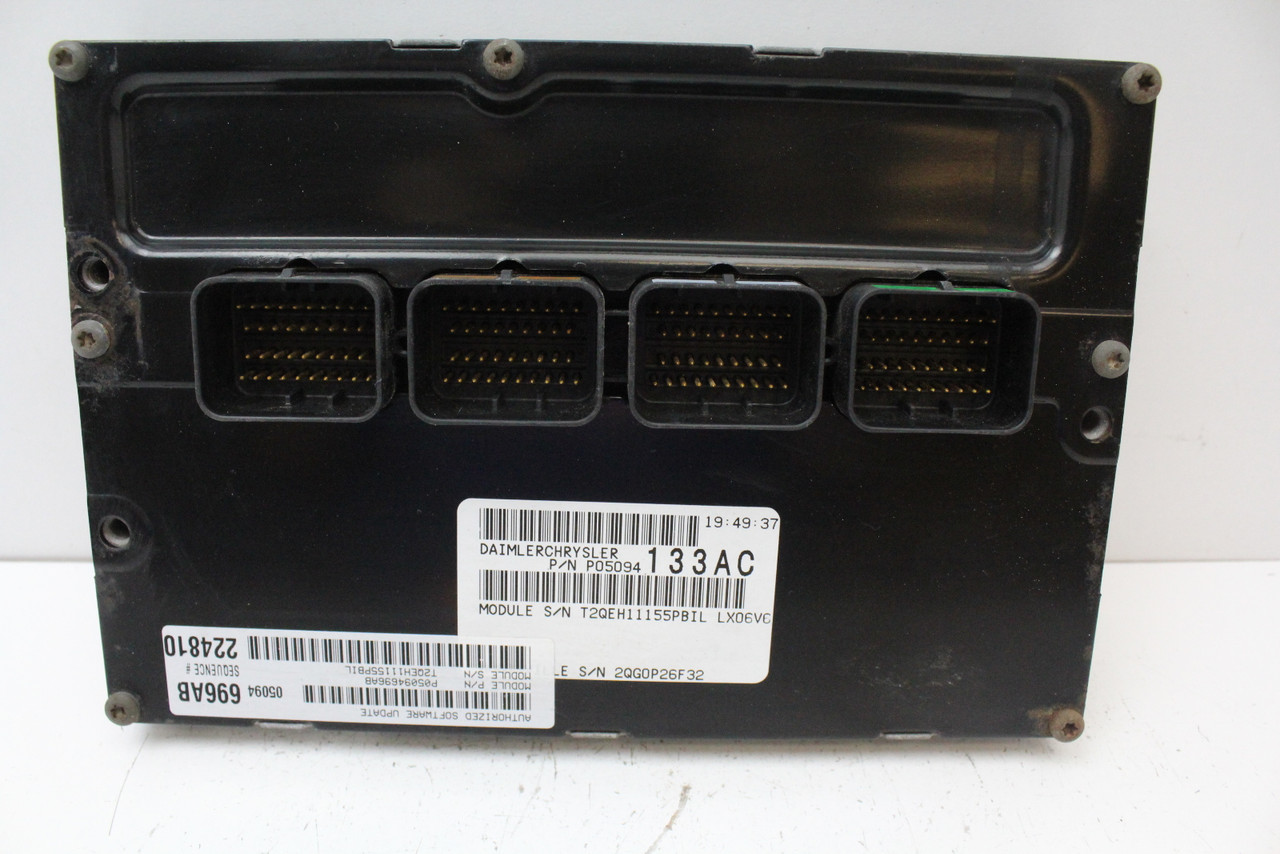 2006 06 Dodge Magnum 05094133AC Computer Brain Engine Control ECU ECM EBX Module
