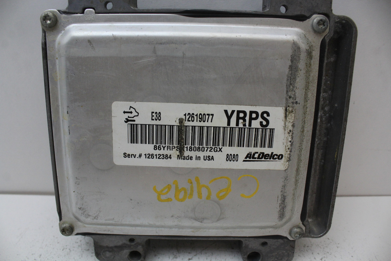 2008 08 Saturn Aura 12612384 Computer Brain Engine Control ECU ECM EBX Module