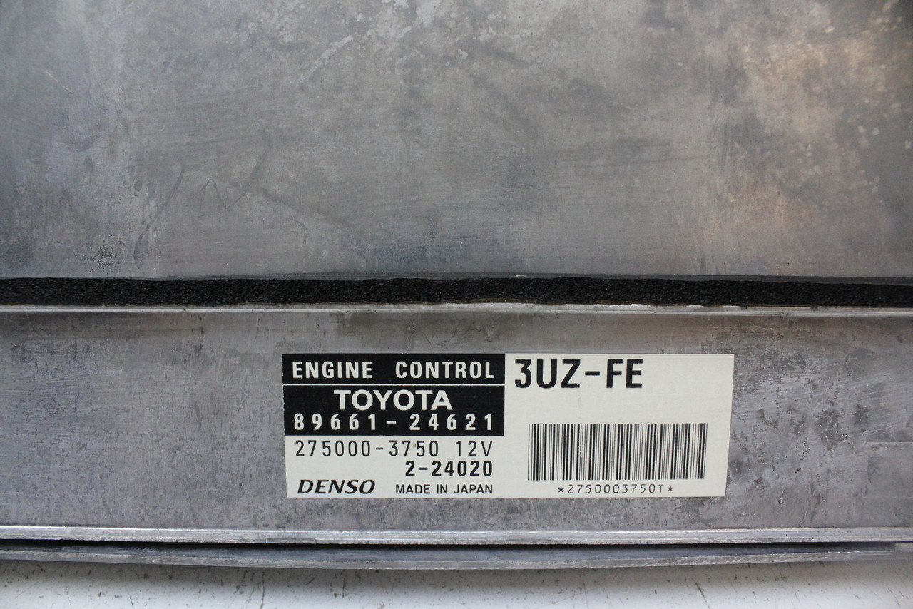 02 2002 Lexus SC430 89661-24621 Computer Brain Engine Control ECU ECM EBX Module