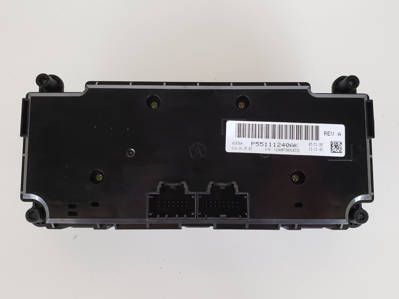 20 Dodge Caravan 55111240AK Climate Control Panel Temperature Unit A/C Heater