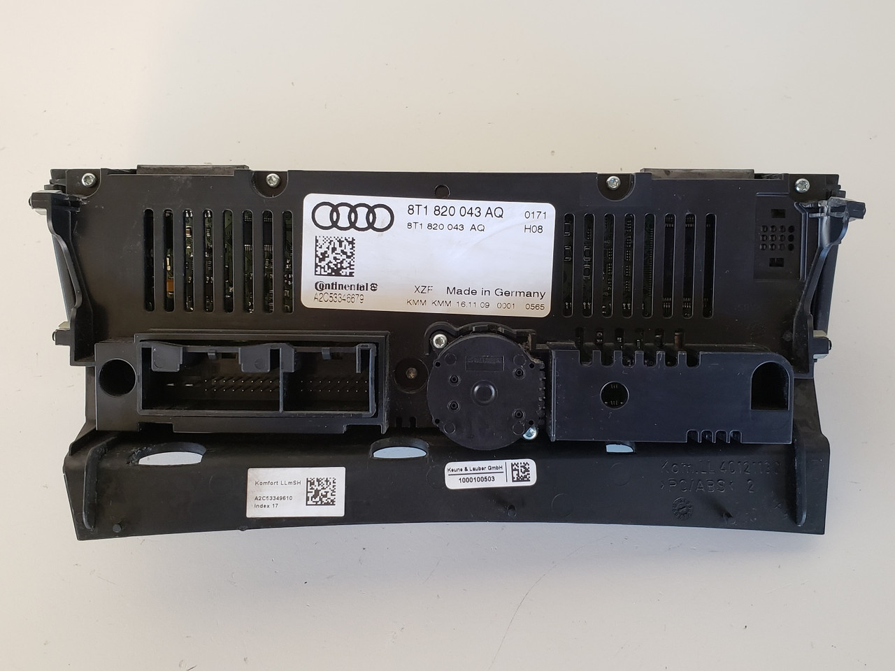 09-12 Audi Q5 A4 8T1 820 043 AQ Climate Control Panel Temp Unit A/C Heater