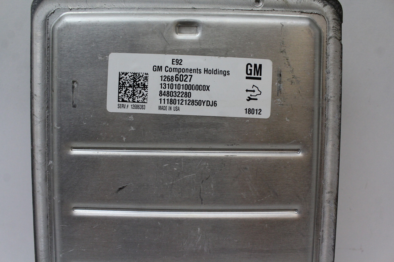 18 19 Chevrolet Corvette 12686383 Computer Engine Control ECU ECM EBX Module