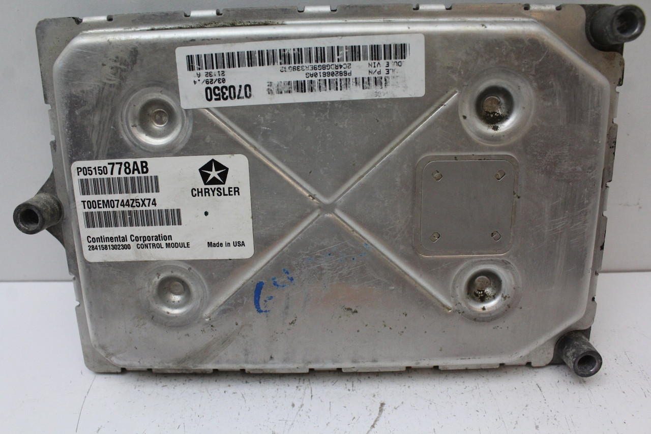 2014 14 Dodge Caravan 05150778AB Computer Engine Control ECU ECM EBX Module