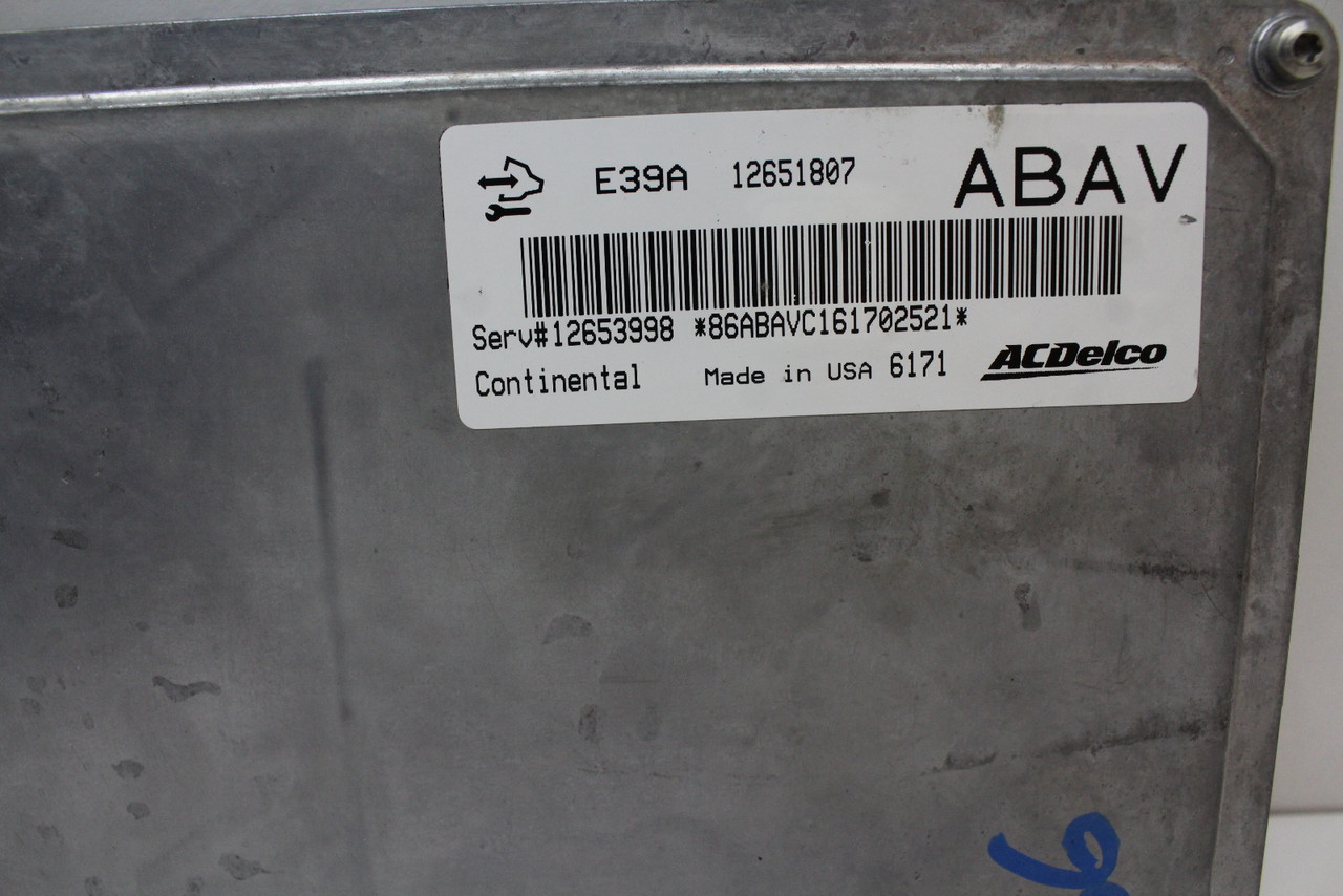 13 14 15 16 Buick Verano 12653998 Computer Brain Engine Control ECU ECM Module