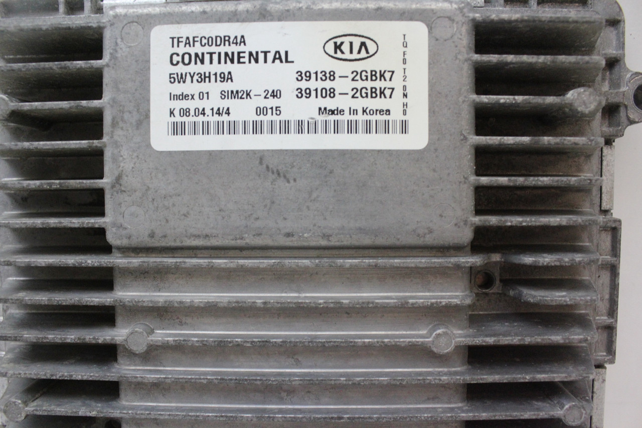 15 2015 Kia Optima 39108-2GBK7 Computer Brain Engine Control ECU ECM EBX Module