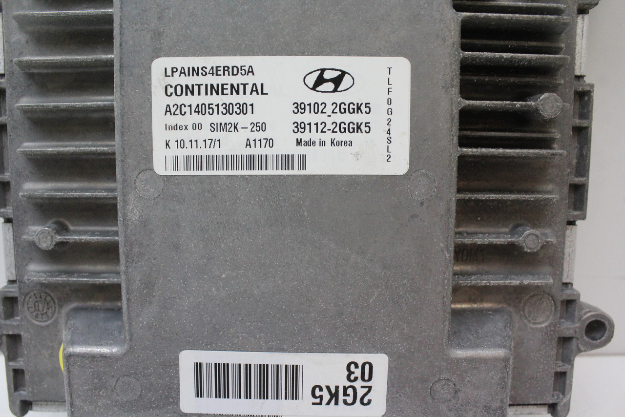 18 19 Hyundai Sonata 39112-2GGK5 Computer Engine Control ECU ECM EBX Module