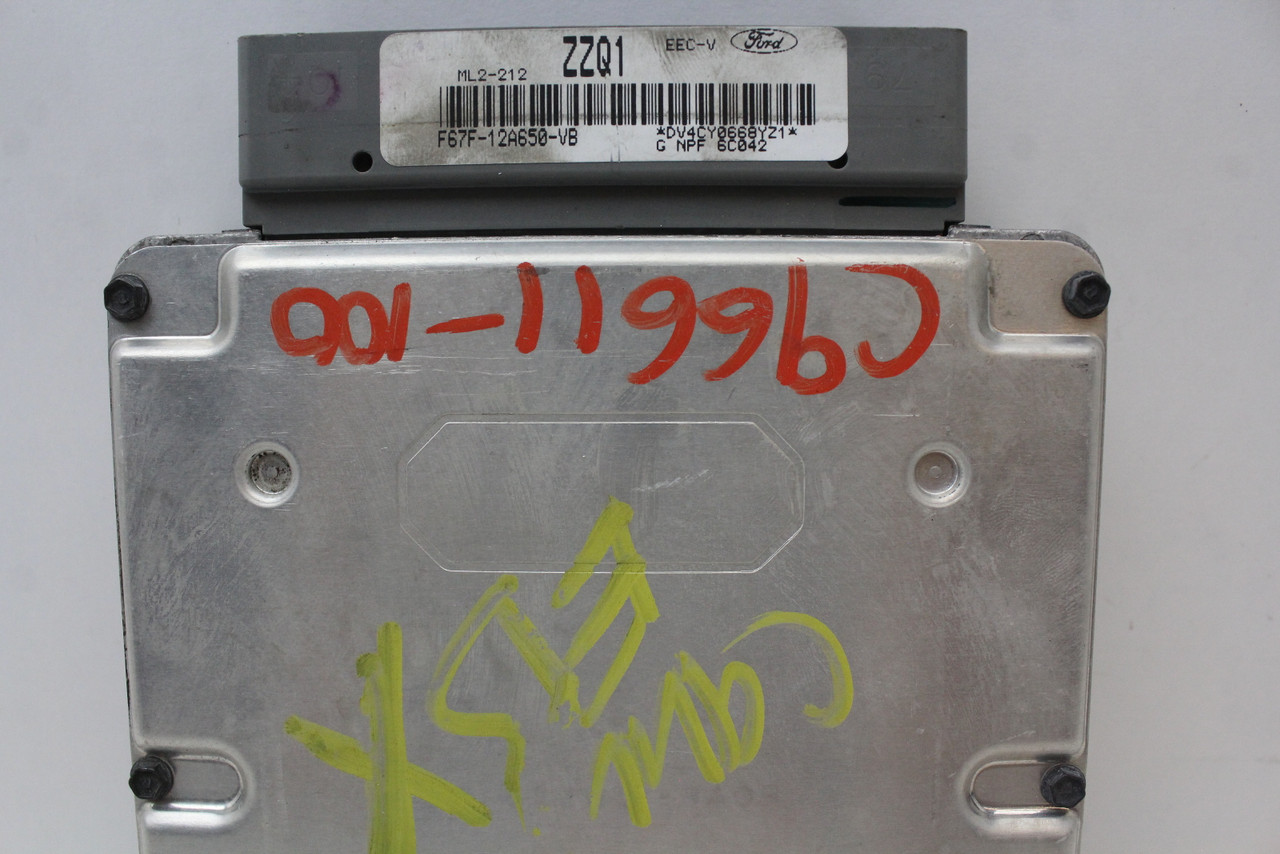 96 1996 Ford Ranger F67F-12A650-VB Computer Engine Control ECU ECM EBX Module