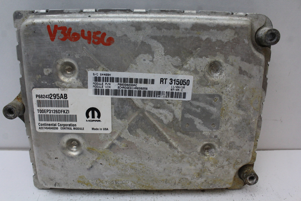 16 17 18 Dodge Caravan 68243295AB Computer Engine Control ECU ECM EBX Module