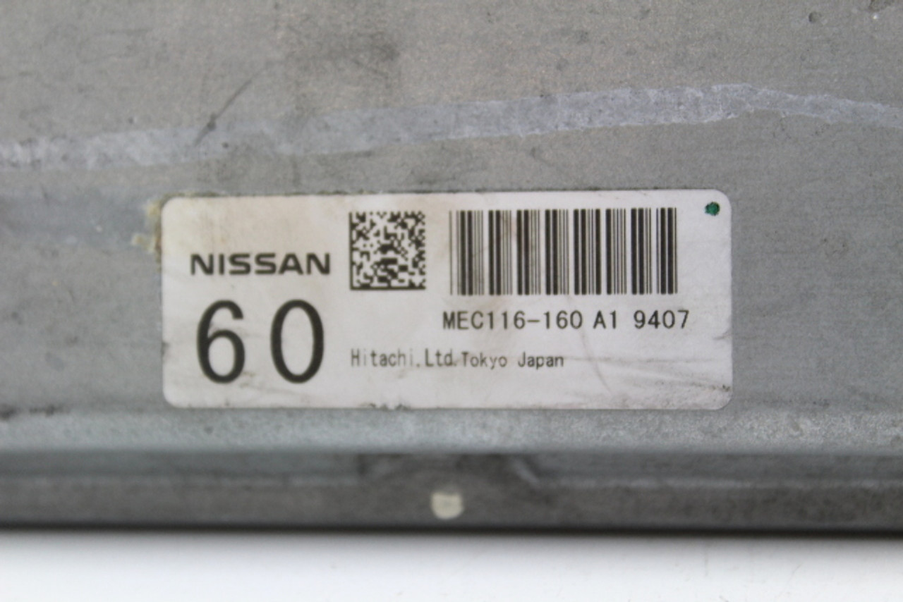 09 Nissan Murano MEC116-160 A1 Computer Brain Engine Control ECU ECM EBX Module 09 Nissan Murano MEC116-160 A1 Computer Brain Engine Control ECU ECM EBX Module