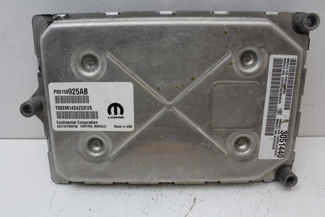 2015 15 Chrysler 200 05150925AB Computer Brain Engine Control ECU ECM EBX Module
