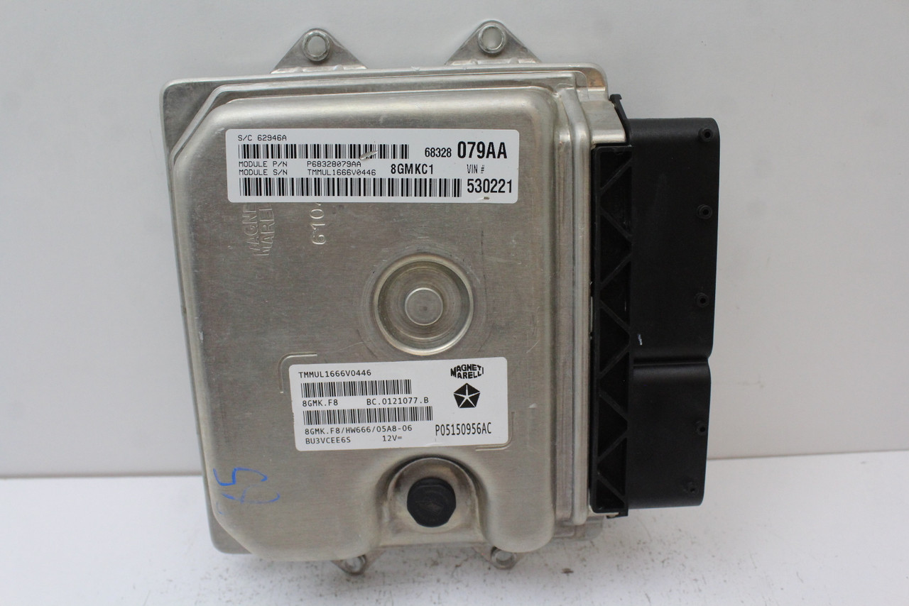 15 16 17 Fiat 500 05150956AC Computer Brain Engine Control ECU ECM EBX Module
