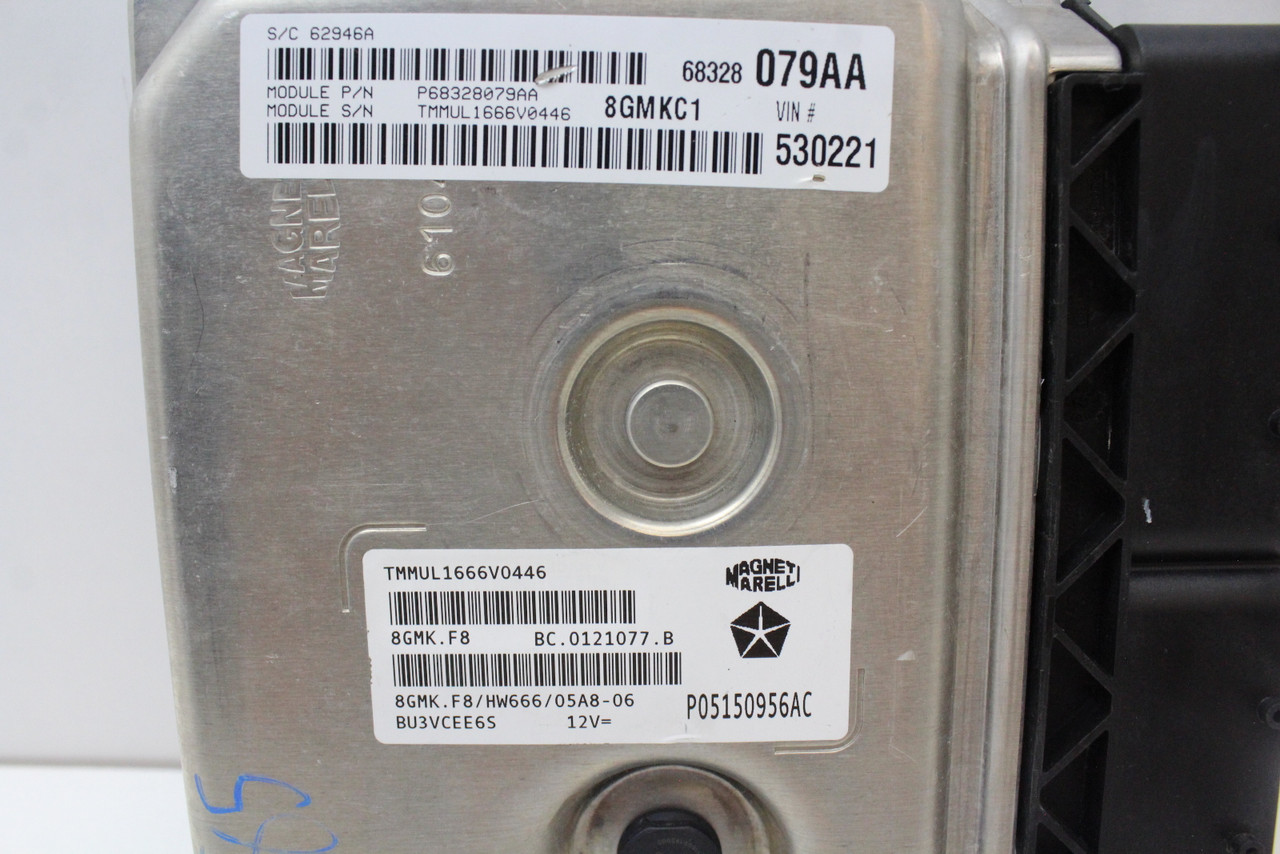 15 16 17 Fiat 500 05150956AC Computer Brain Engine Control ECU ECM EBX Module