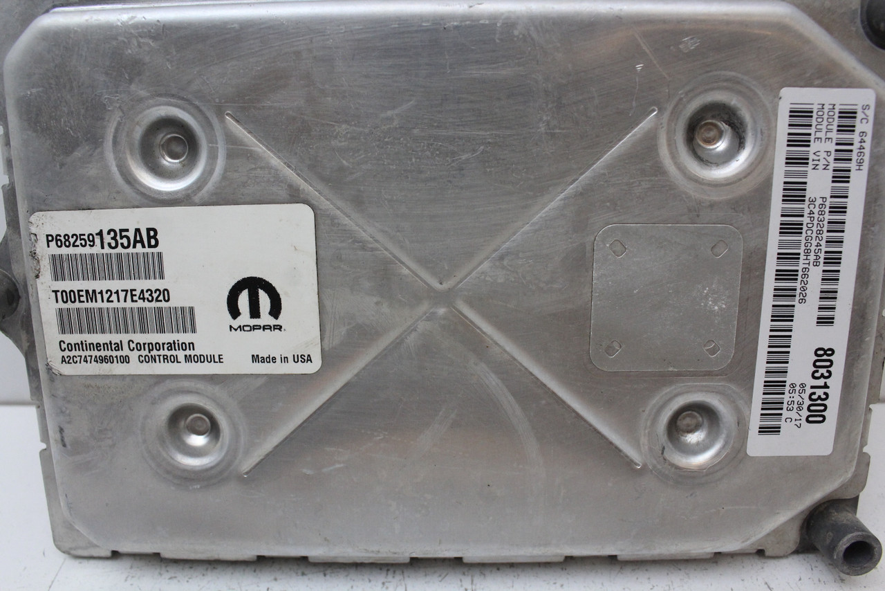 16-19 Dodge Journey 68259135AB Computer Brain Engine Control ECU ECM EBX Module