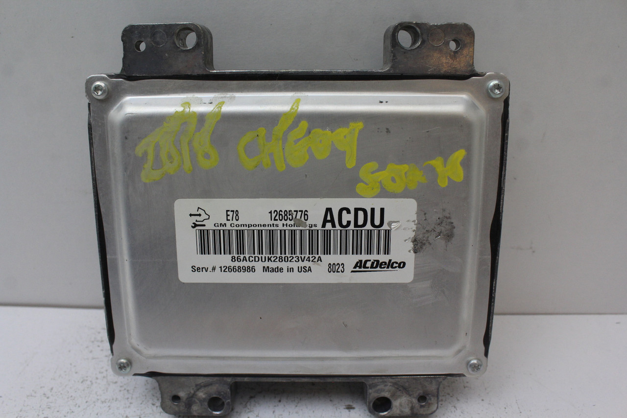 17 18 GMC Savana 2500 12668986 Computer Engine Control ECU ECM EBX Module