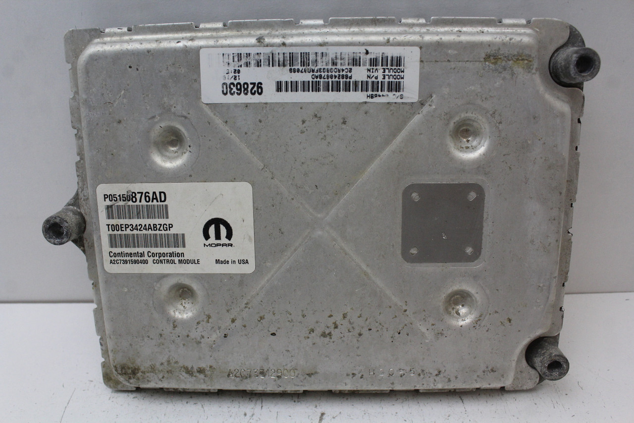 2015 15 Dodge Caravan P05150876AD Computer Engine Control ECU ECM EBX Module
