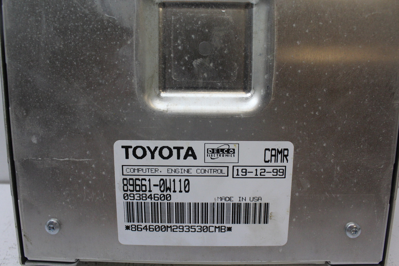 2000 00 Toyota Camry 89661-0W110 Computer Brain Engine Control ECU ECM Module