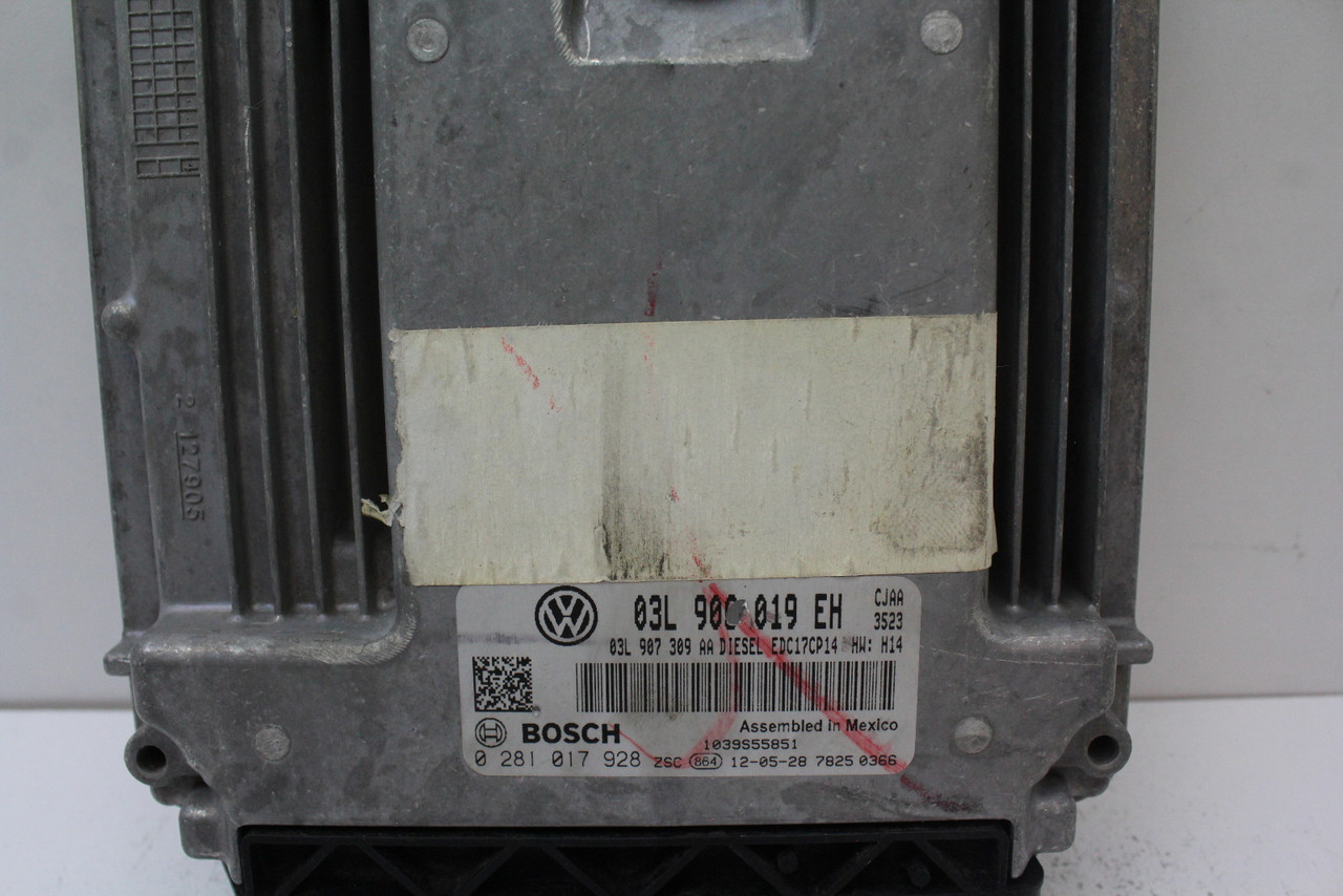 12 2012 Volkswagen Jetta 03L 906 019 EH Computer Engine Control ECU ECM Module 12 2012 Volkswagen Jetta 03L 906 019 EH Computer Engine Control ECU ECM Module