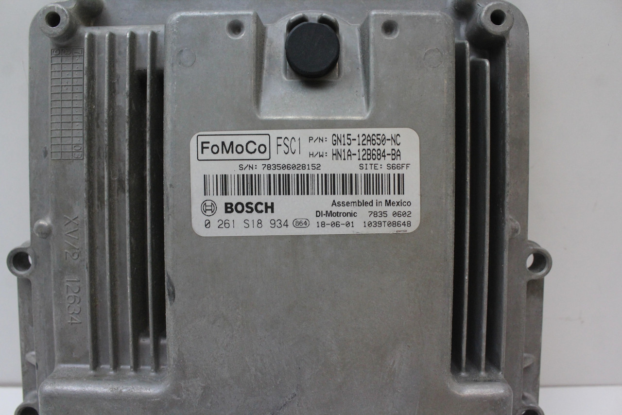 18-20 Ford Ecosport HN1A-12B684-BA Computer Engine Control ECU ECM EBX Module