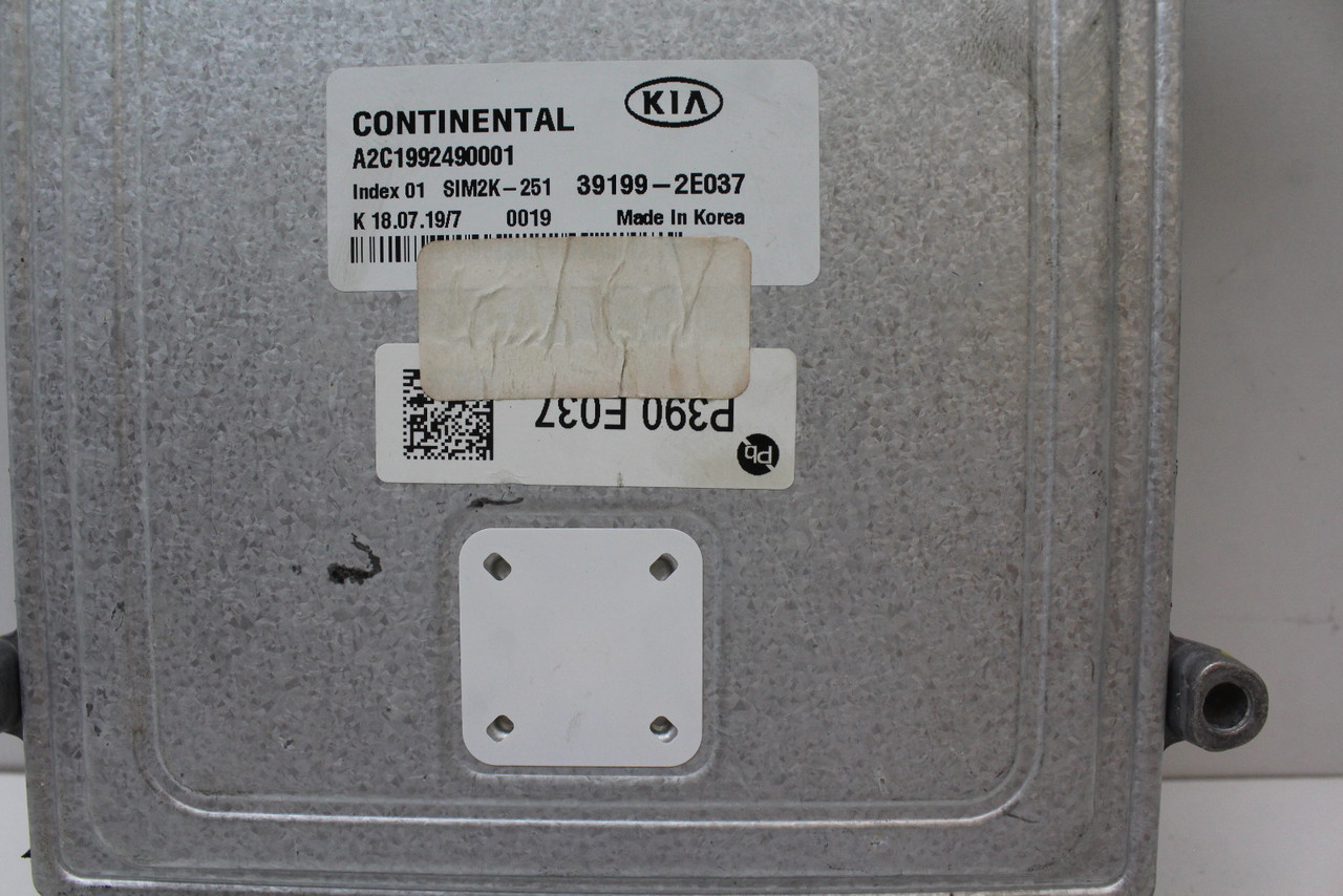 2020 20 Kia Forte 39199-2E037 Computer Brain Engine Control ECU ECM EBX Module